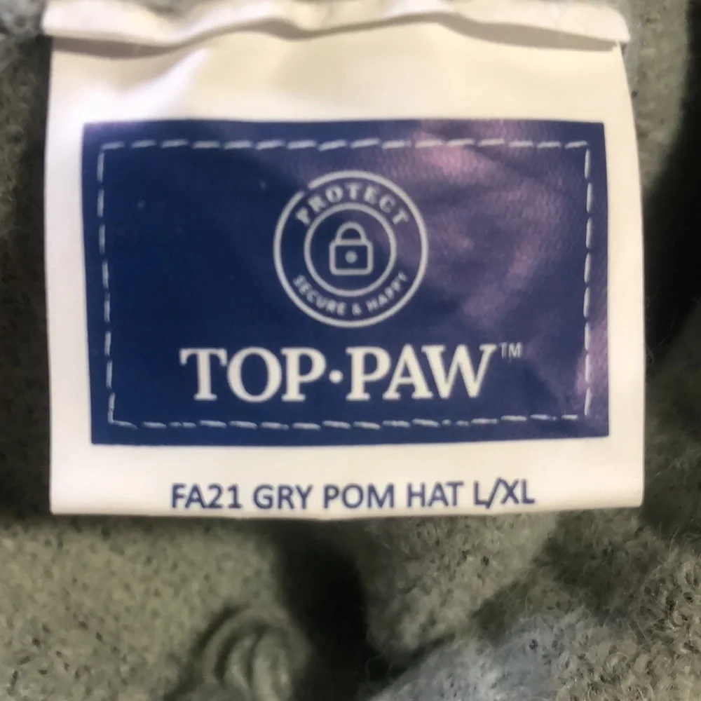 New Dog Beanie Pom Pom Winter Hat XL